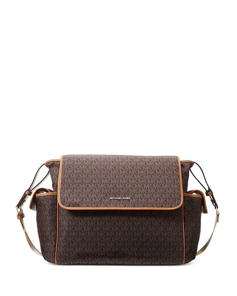 Michael Kors Michael Large Messenger Diaper Bag In Brown