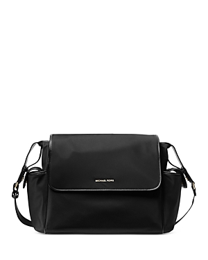 Michael Kors Michael Large Messenger Diaper Bag In Black