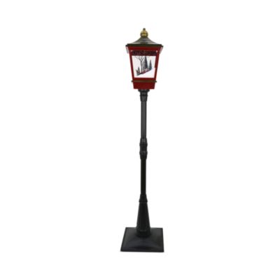 Santa Scene Light Post