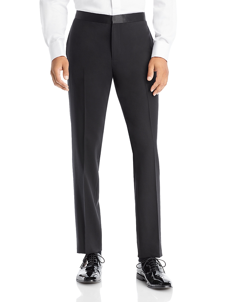Theory Mayers Slim Fit Tuxedo Pants In Black