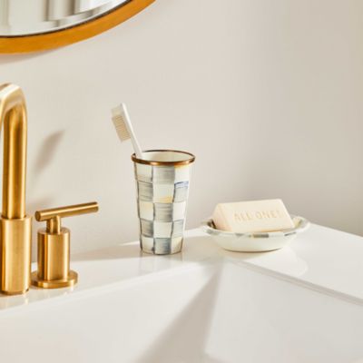 Sterling Check Enamel Bath Accessories