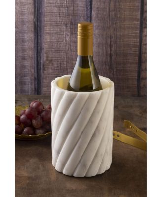  Taraz White Marble Wine Cooler