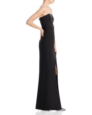 Strapless Crepe Gown - Exclusive