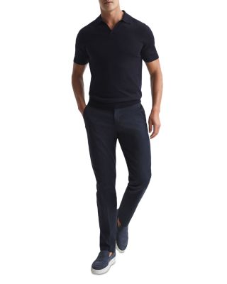 Duchie Short Sleeve Open Collar Merino Polo Shirt