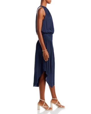 Audrey Sleeveless Halter Drop Waist Midi Dress
