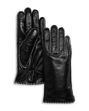 Echo Stitched Leather Tech Gloves