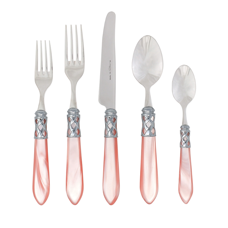Vietri Aladdin Brilliant Five-piece Place Setting Set Of 4 In Pink