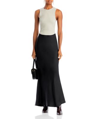 Bar Silk Maxi Skirt