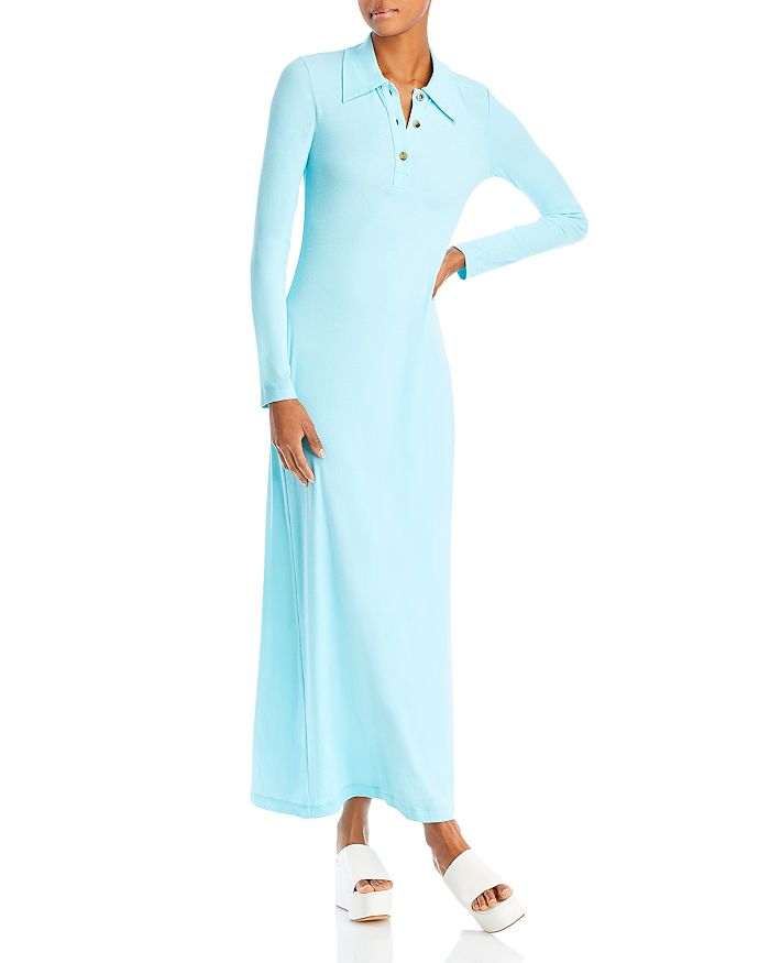 Rosetta Getty Long Sleeve Polo Dress | Bloomingdale's