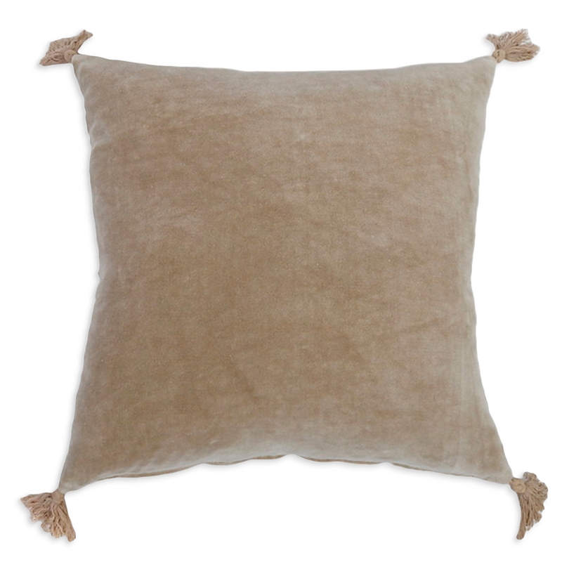 Pom Pom At Home Bianca Square Decorative Pillow In Natural
