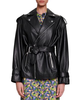 Maje Belfa Leather Jacket | Bloomingdale's