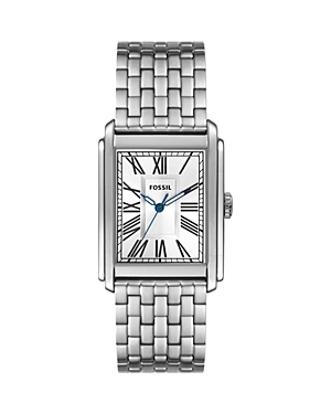 Shop Fossil Carraway Watch, 30mm X 42mm In Silver