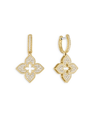 Shop Roberto Coin 18k Yellow Gold Venetian Princess Diamond Drop Earrings, 0.77 Ct. T.w.