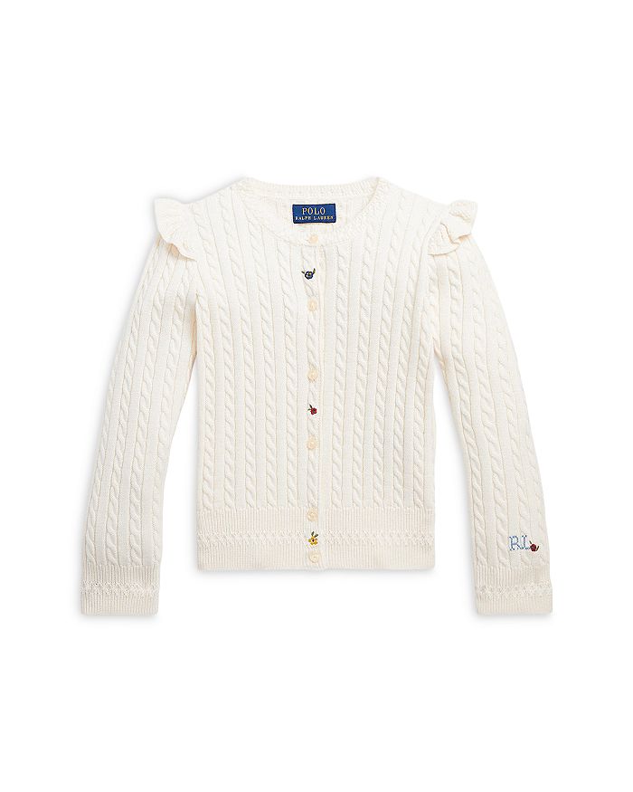 Ralph Lauren Kids Girls Cardigan In Light Pink 1