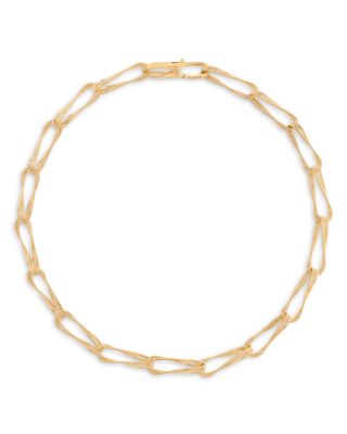 18K Yellow Gold Marrakech Onde Double Link Necklace, 18"