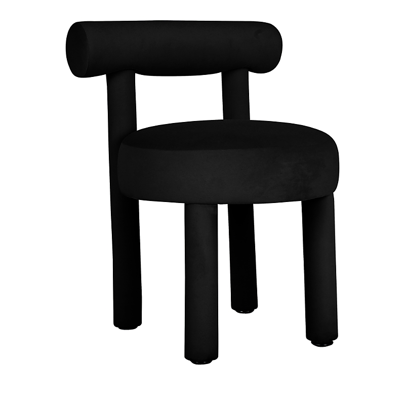 Tov Furniture Carmel Velvet Dining Chair in Black
