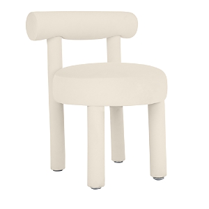 Tov Furniture Carmel Velvet Dining Chair In Cream
