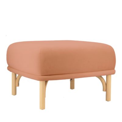 Tov Furniture Desiree Mauve Velvet Ottoman