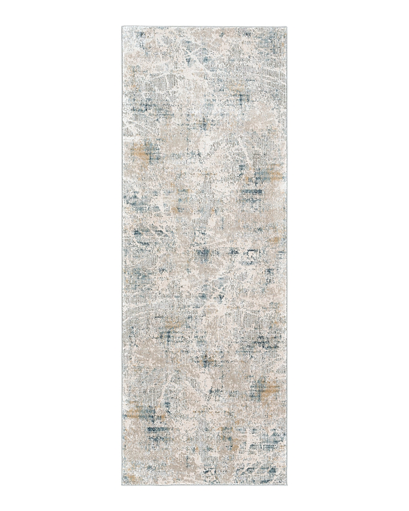 Surya Brunswick Bwk-2306 Runner Area Rug, 2'7 X 7'3 In Ivory/blue