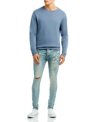 Purple Brand Painters Jeans Slim Fit in Light Indigo