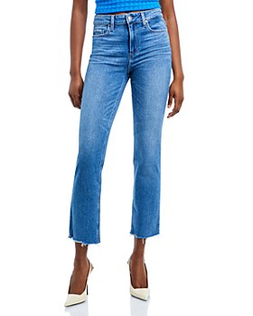 PAIGE - Cindy High Rise Ankle Straight Jeans in Music