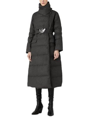 Emporio Armani Belted Down Puffer Coat Bloomingdale's