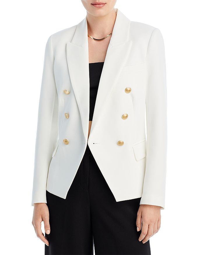 L'AGENCE Kenzie Double-Breasted Blazer | Bloomingdale's