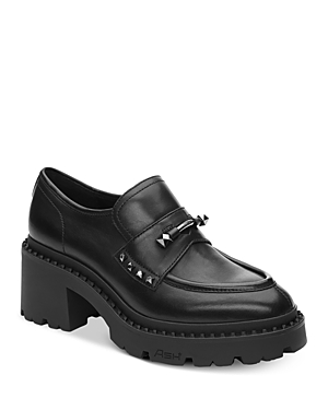 Shop Ash Women's Nelson Jack Platform Loafers In Black