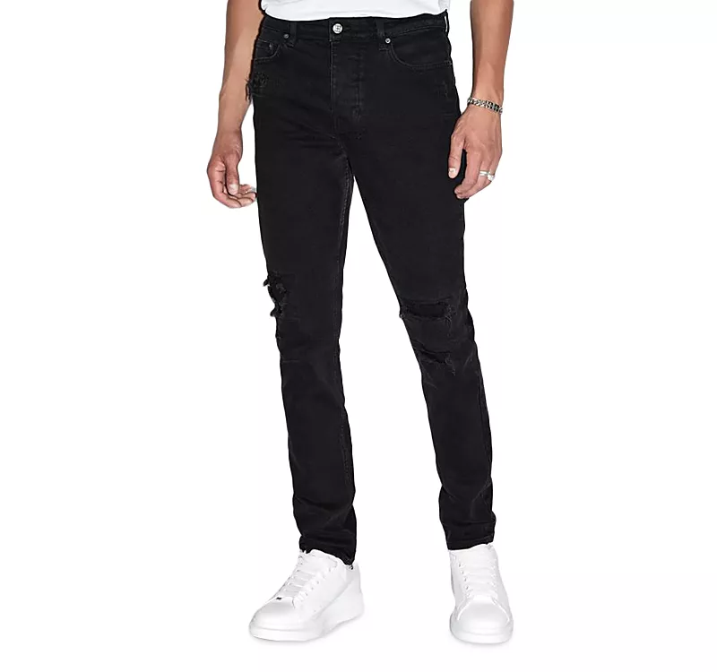 Ksubi Chitch Slim Fit Jeans in Boneyard Black