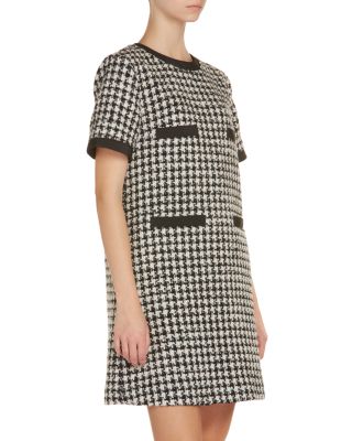 Moncler - Houndstooth Tweed Mini Dress