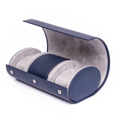 Hyde Park Three Watch Leather Pouch