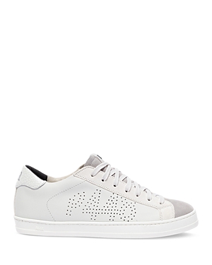Shop P448 Women's Cojohn Perforated Lace Up Low Top Sneakers In Pixel