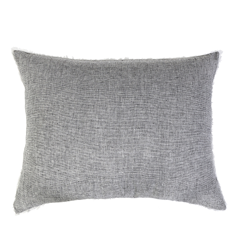 Pom Pom At Home Logan Big Pillow & Insert In Charcoal