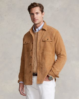 Polo ralph lauren outlet brown suede jacket