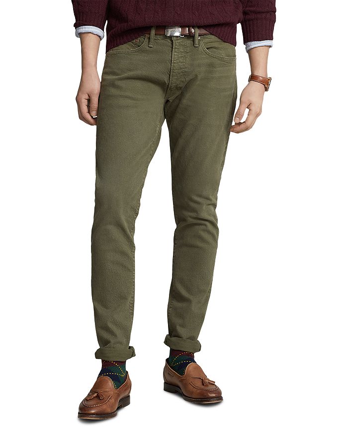 Polo Ralph Lauren Sullivan Slim Fit Jeans in Green | Bloomingdale's