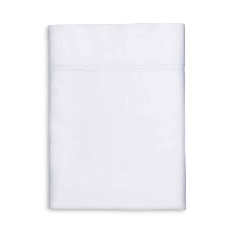 Yves Delorme Triomphe Cotton Flat Sheet, Twin In Blanc