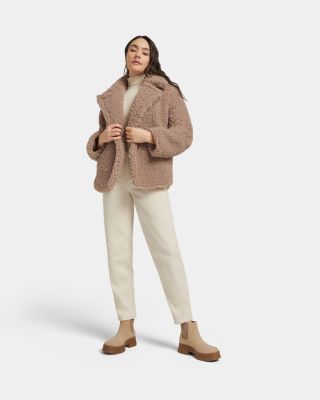 UGG® Gertrude Short Teddy Coat | Bloomingdale's
