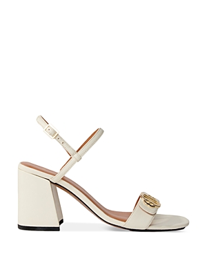 Maje Woman Sandals Ivory Size 6 Leather In White