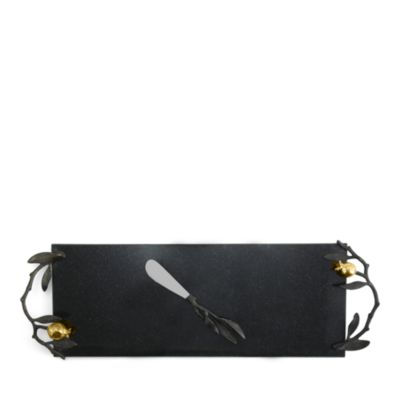 Pomegranate Small Cheese Board with Knife