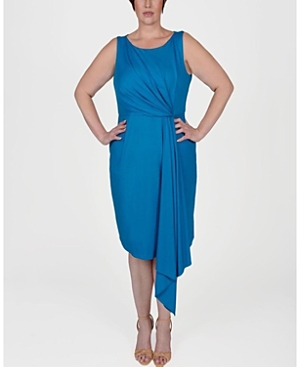 Shop Mayes Nyc Adele Sheath Dress In Mykonos Blue