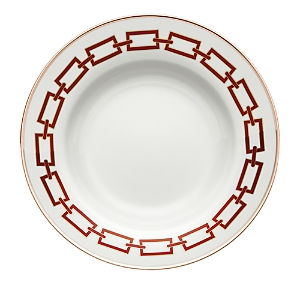 Ginori 1735 Catene Impero Shape Soup Plate In Red