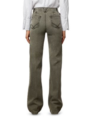 Anna High Rise Wide Leg Jeans in Charcoal