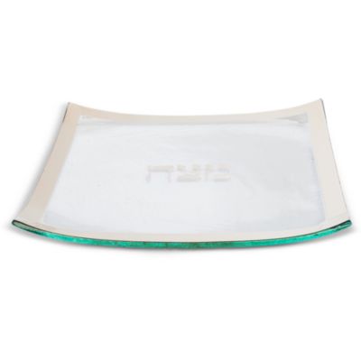 Judaica Square Matzo Plate, 10"