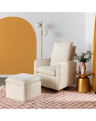 Cali Storage Ottoman in Boucle