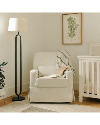 Crawford Pillowback Comfort Swivel Glider in Water Repellent & Stain Resistant Performance Fabric 