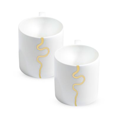 Richard Brendon - River Gold Large Mug, Set of 2