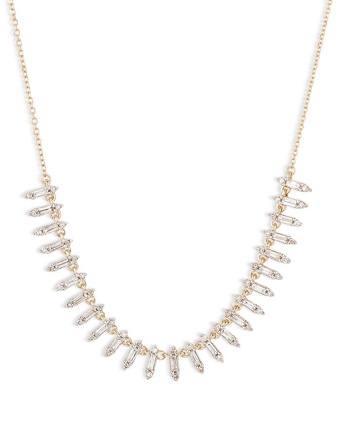 Adina reyter store baguette necklace