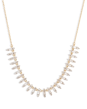 Adina Reyter 14k Yellow Gold Diamond Baguette & Round Collar Necklace, 13.5-14