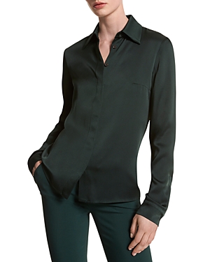 Michael Kors Collection Hansen Charmeuse Shirt