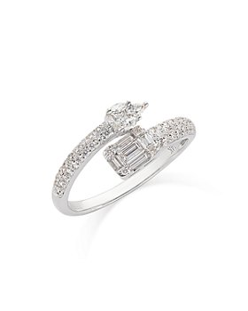 Bloomingdale's - Diamond Pave Bypass Ring in 14k White Gold, 0.60 ct. t.w. - 100% Exclusive